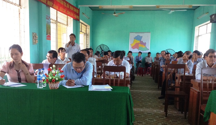 Tiếp xúc cử tri trước kỳ họp thứ 16, HĐND tỉnh khóa XI tại xã Nghĩa Trung, huyện Tư Nghĩa