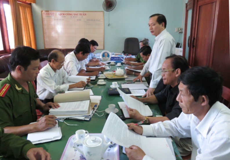 Khảo sát tình hình thực hiện Đề án Tổ An ninh nhân dân tại huyện Mộ Đức