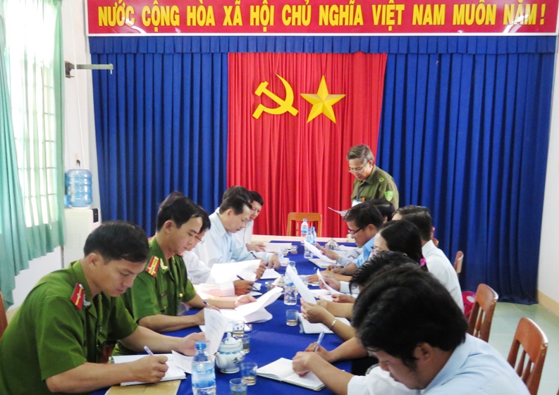 Ban Pháp chế HĐND tỉnh khảo sát tình hình chấp hành pháp luật trong công tác thi hành án treo, cải tạo không giam giữ tại xã Đức Minh huyện Mộ Đức