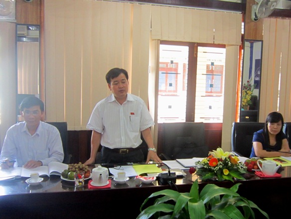 Đoàn ĐBQH hội làm việc với Công ty điện lực Quảng Ngãi