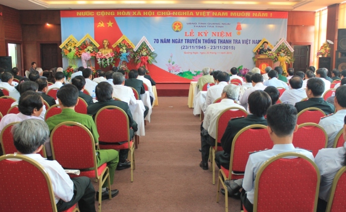 Thường trực, các Ban HĐND tỉnh dự Lễ kỷ niệm 70 năm ngày truyền thống ngành Thanh tra Việt Nam (23/11/1945 - 23/11/2015)