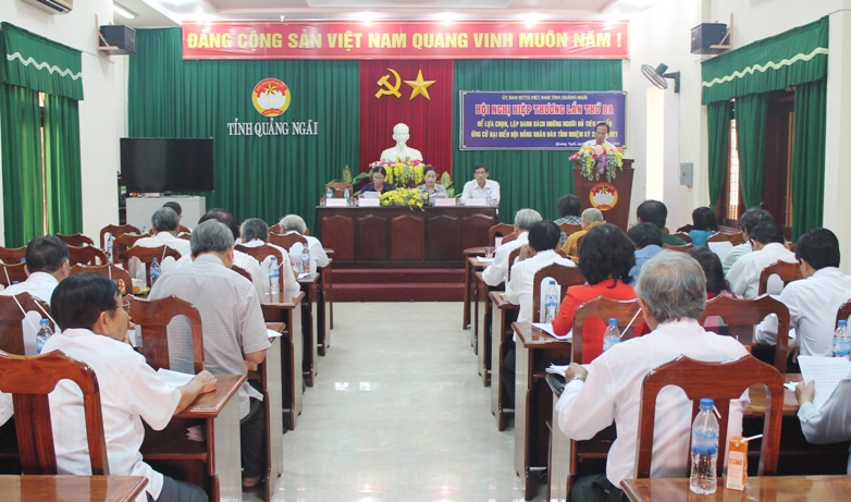 Quảng Ngãi chốt danh sách ứng cử ĐBQH và HĐND tỉnh