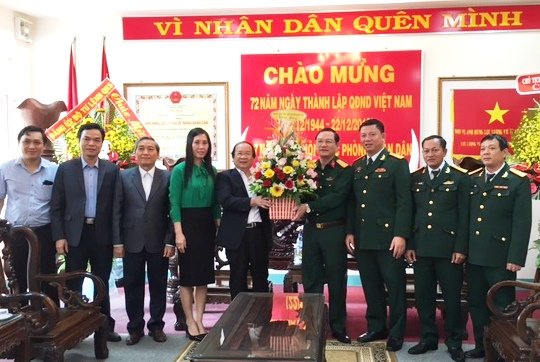 Lãnh đạo tỉnh chúc mừng lực lượng vũ trang tỉnh nhân kỷ niệm 72 năm Ngày thành lập Quân đội nhân dân Việt Nam