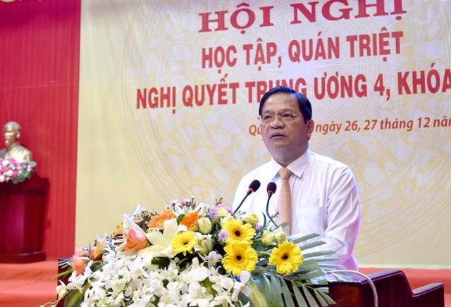 Quảng Ngãi tổ chức Hội nghị học tập, quán triệt Nghị quyết Trung ương 4, khóa XII