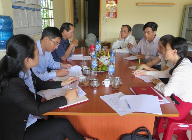 Đoàn giám sát Ban Pháp chế HĐND tỉnh giám sát tại Văn phòng Công chứng Mộ Đức