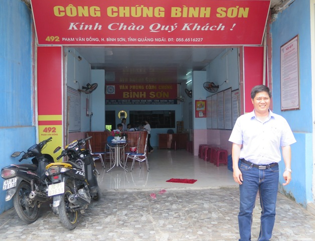 Đoàn giám sát Ban Pháp chế HĐND tỉnh giám sát tại Văn phòng Công chứng Bình Sơn và Văn phòng Công chứng Nguyễn Ngọc Hồng