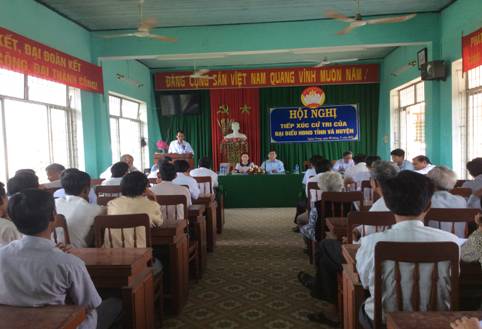Tổ đại biểu HĐND tỉnh tiếp xúc cử tri tại xã Nghĩa Trung, huyện Tư Nghĩa