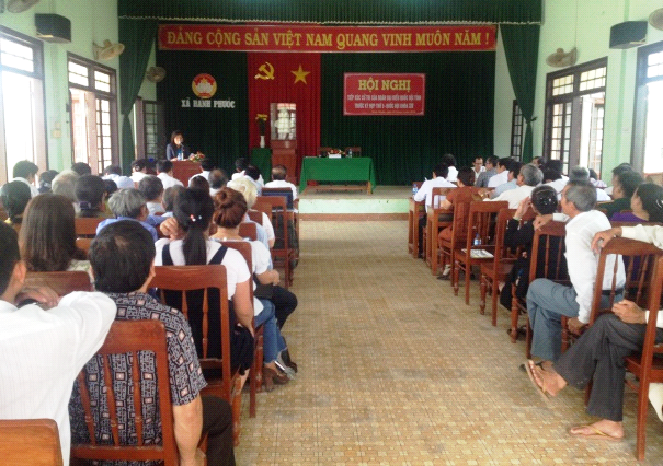 Đại biểu Quốc hội tỉnh tiếp xúc cử tri xã Hành Phước