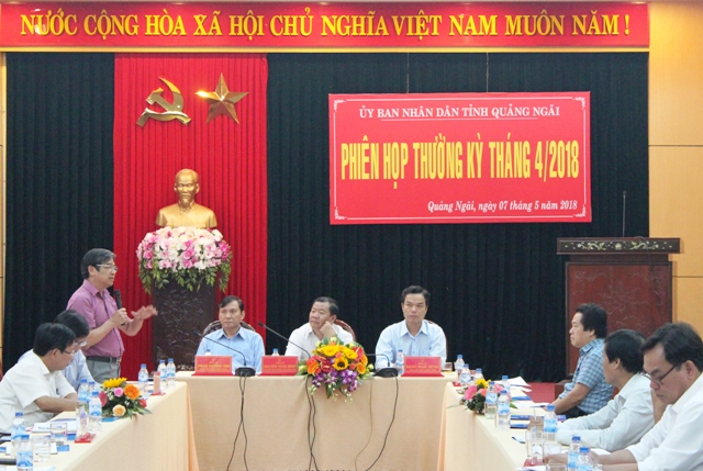 Phó Chủ tịch HĐND tỉnh Võ Phiên dự phiên họp thường kỳ tháng 4 của UBND tỉnh