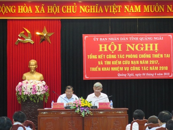 Quảng Ngãi tổ chức Hội nghị triển khai công tác phòng, chống thiên tai năm 2018