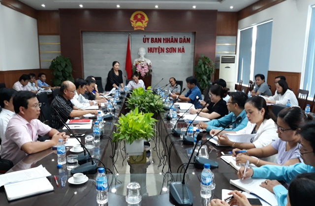 Ban Văn hóa - Xã hội HĐND tỉnh giám sát tình hình thực hiện công tác nâng cao chất lượng giáo dục tại huyện Sơn Hà