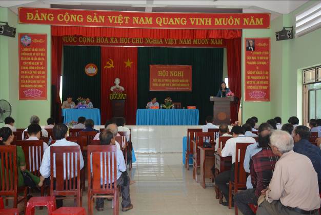 Đoàn đại biểu Quốc hội Tỉnh Quảng Ngãi tiếp xúc cử tri ở 2 xã Tịnh Giang và Tịnh Đông