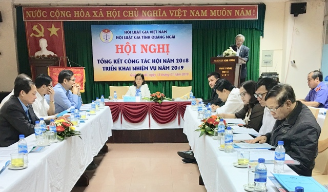 Hội Luật gia tỉnh tổ chức hội nghị tổng kết công tác năm 2018 và triển khai nhiệm vụ năm 2019.
