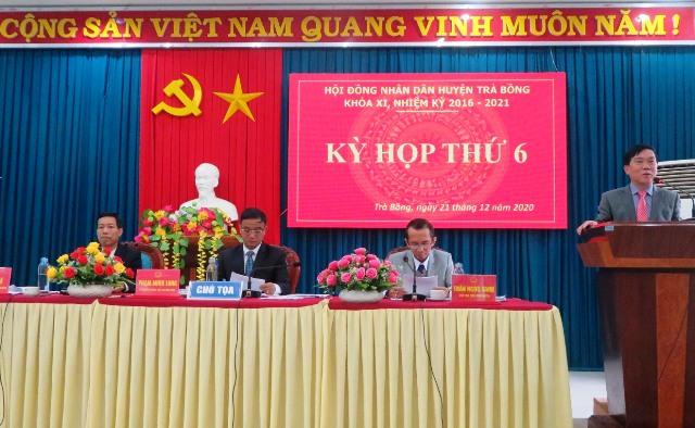 Thường trực HĐND tỉnh dự khai mạc kì họp thứ 6, HĐND huyện Trà Bồng khóa XI, nhiệm kì 2016-2021