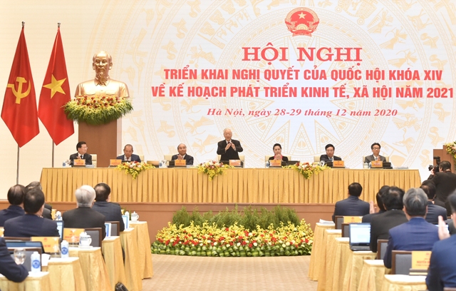 Hội nghị trực tuyến toàn quốc đánh giá tình hình kinh tế - xã hội năm 2020 và đề ra phương hướng, nhiệm vụ 2021
