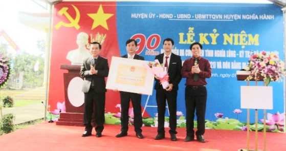 ĐÓN NHẬN BẰNG XẾP HẠNG DI TÍCH CẤP TỈNH NGHĨA LŨNG – KỲ THỌ