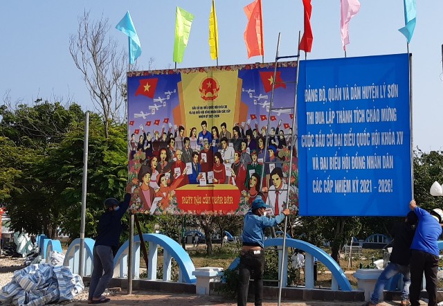 Cử tri Lý Sơn hướng về ngày hội lớn