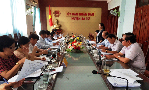 Thường trực HĐND tỉnh giám sát công tác bầu cử tại huyện Ba Tơ