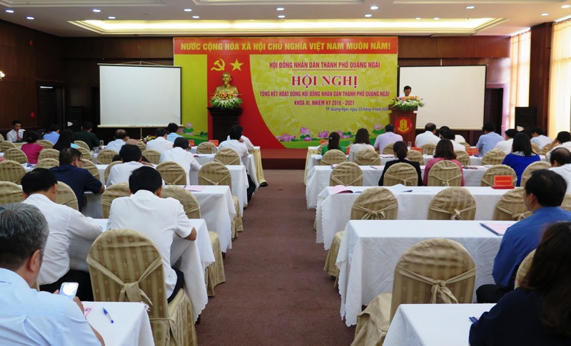 HĐND thành phố Quảng Ngãi khóa XI tổng kết hoạt động nhiệm kỳ 2016- 2021