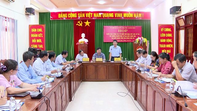 Quảng Ngãi họp triển khai công tác tổ chức Hội nghị tiếp xúc cử tri thực hiện Quyền vận động bầu cử