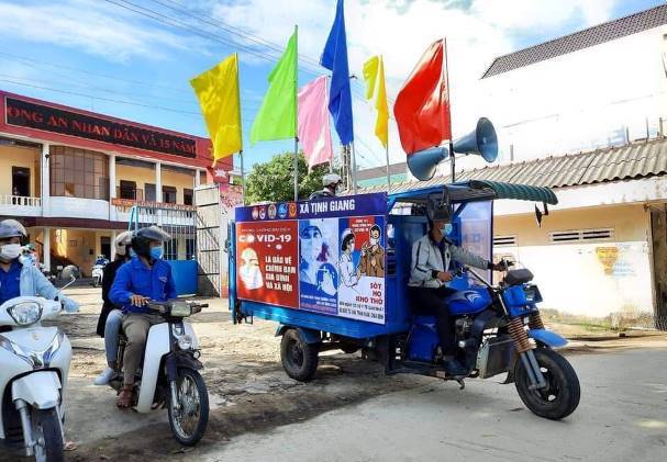 Tuổi trẻ Sơn Tịnh chung tay phòng, chống dịch Covid-19