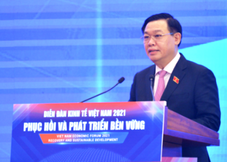 Các đại biểu Quốc hội tỉnh tham dự Diễn đàn kinh tế Việt Nam năm 2021: Phục hồi và Phát triển bền vững