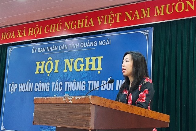 Quảng Ngãi: Tập huấn công tác thông tin đối ngoại năm 2021