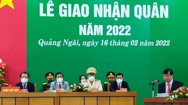 Nghĩa Hành tổ chức Lễ giao, nhận quân năm 2022