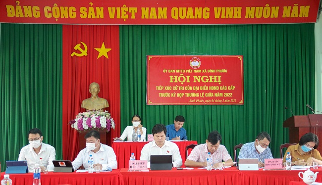 Tổ đại biểu HĐND tỉnh tiếp xúc cử tri tại xã Bình Phước, huyện Bình Sơn