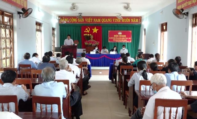 Tổ đại biểu HĐND tỉnh tiếp xúc cử tri tại xã Đức Chánh, huyện Mộ Đức