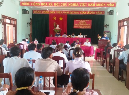 Đại biểu HĐND 2 cấp tiếp xúc cử tri xã Hành Tín Tây, Hành Minh