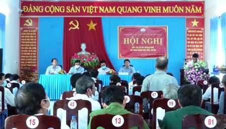 Tổ đại biểu HĐND tỉnh đơn vị huyện Mộ Đức tiếp xúc cử tri xã Đức Thắng và Đức Minh