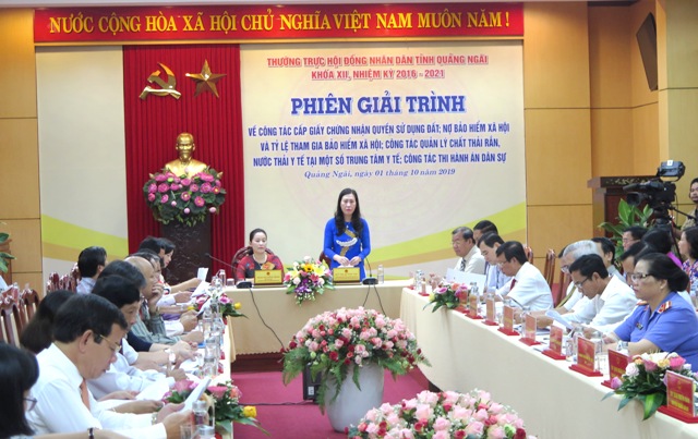 Thường trực HĐND tỉnh tổ chức hoạt động giải trình vào sáng ngày 26/4/2023