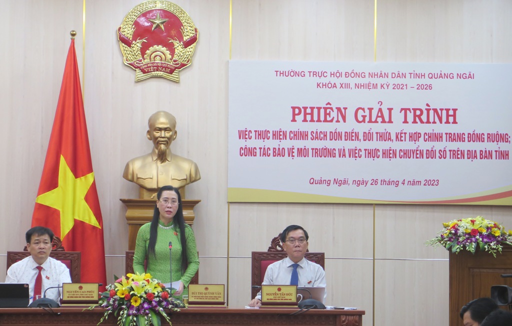 Thường trực HĐND tỉnh khóa XIII tổ chức phiên giải trình