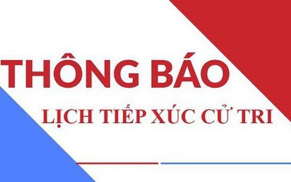 Kế hoạch tiếp xúc cử tri của đại biểu Quốc hội trước Kỳ họp thứ 6, Quốc hội khóa XV