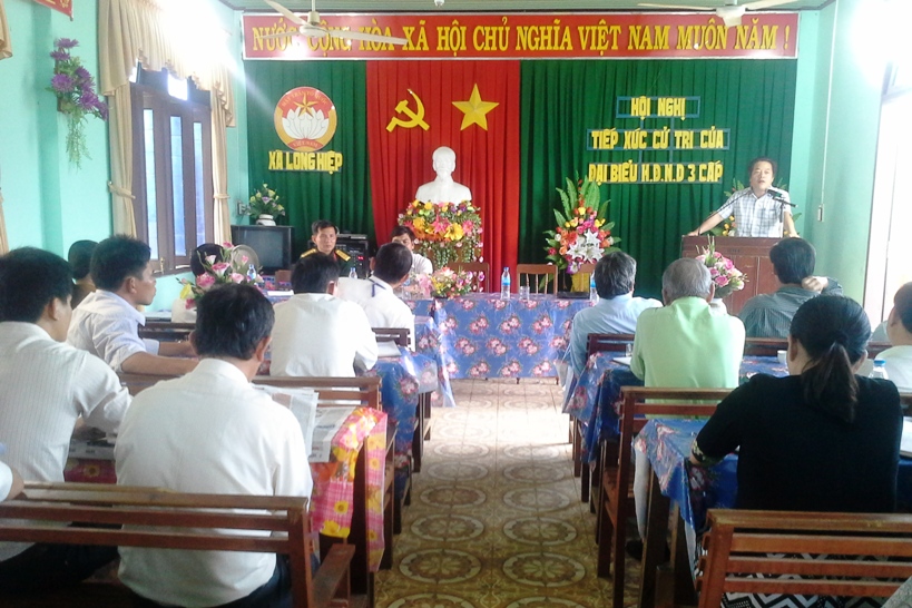 Đại biểu HĐND tỉnh tiếp xúc cử tri tại xã Long Hiệp, huyện Minh Long