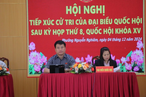 Đại biểu Quốc hội tỉnh tiếp xúc cử tri Phường Nguyễn Nghiêm, TP Quảng Ngãi